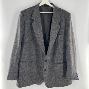VTG Magee Donegal Tweed Irish Wool Blazer Sport Coat Jacket Speckled Gray 54 R